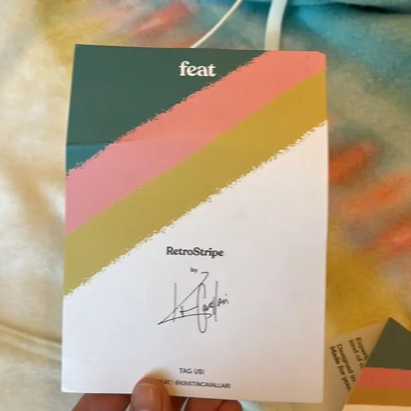 Kristin Cavallari X feat Retro stripe blanket hoodie XS - Picture 5 of 10